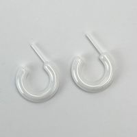 1 Pair Modern Style Classic Style C Shape Ceramics Ear Studs main image 4