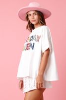 Women's T-shirt Short Sleeve T-Shirts Sequins Simple Style Letter main image 4