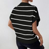 Women's T-shirt Short Sleeve T-Shirts Printing Streetwear Stripe main image 4