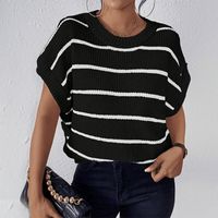 Women's T-shirt Short Sleeve T-Shirts Printing Streetwear Stripe main image 5