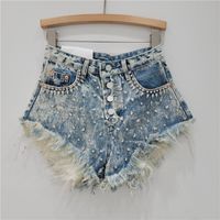 Women's Daily Streetwear Solid Color Shorts Diamond Jeans main image 4