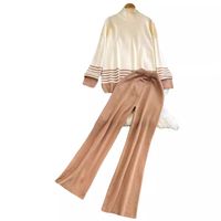 Holiday Daily Women's Simple Style Stripe Polyester Pants Sets Pants Sets main image 5