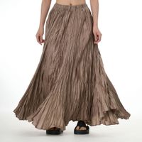 Summer Streetwear Solid Color Polyester Maxi Long Dress Skirts main image 2