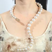 Imitation Pearl Simple Style Classic Style Beaded Round Necklace main image 4