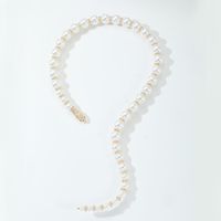 Imitation Pearl Simple Style Classic Style Beaded Round Necklace main image 3