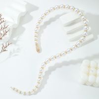 Imitation Pearl Simple Style Classic Style Beaded Round Necklace main image 1
