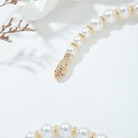Imitation Pearl Simple Style Classic Style Beaded Round Necklace main image 2