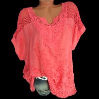 Women's Chiffon Shirt Short Sleeve Blouses Streetwear Solid Color main image 2