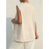 Women's Streetwear Solid Color Pocket Single Breasted Vest main image 4