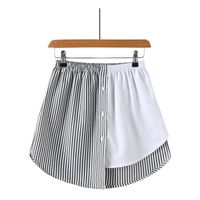 Summer Streetwear Stripe Polyester Above Knee Skirts main image 4