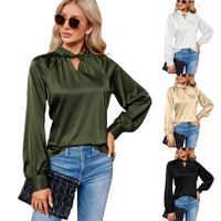 Women's Blouse Long Sleeve Blouses Elegant Solid Color main image 6