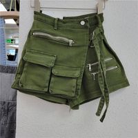 Women's Holiday Daily Streetwear Solid Color Shorts Washed Jeans main image 3