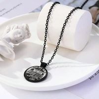 Wholesale Jewelry Hip-Hop Letter Alloy Glass Inlay Pendant Necklace main image 1