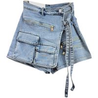 Women's Holiday Daily Streetwear Solid Color Shorts Washed Jeans main image 2