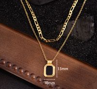 Copper Simple Style Classic Style Solid Color Layered Necklaces main image 2