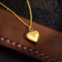 Copper Simple Style Classic Style Solid Color Pendant Necklace main image 1