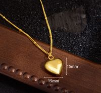 Copper Simple Style Classic Style Solid Color Pendant Necklace main image 2