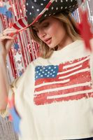 Mujeres Playeras Manga Corta Camisetas Impresión Estilo Simple Bandera Nacional sku image 10