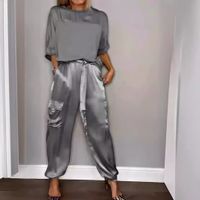 Holiday Daily Women's Streetwear Solid Color Polyester Pocket Pants Sets Pants Sets main image 5