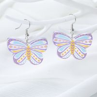 1 Pair IG Style Simple Style Butterfly Arylic Alloy Ear Hook main image 7