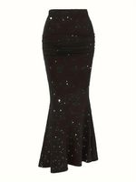 Women's Skirt Streetwear Sequins Solid Color Maxi Long Dress Daily main image 2