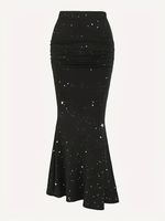 Women's Skirt Streetwear Sequins Solid Color Maxi Long Dress Daily main image 3