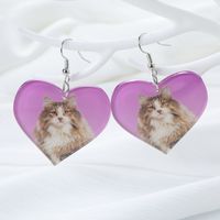 1 Pair IG Style Cute Funny Animal Heart Shape Alloy Ear Hook sku image 1