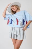Women's T-shirt Short Sleeve T-Shirts Sequins Simple Style Human sku image 1