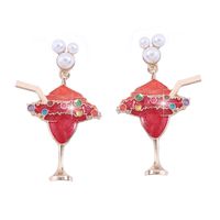 1 Pair Cartoon Style Ice Cream Enamel Zinc Alloy Earrings main image 5