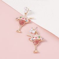 1 Pair Cartoon Style Ice Cream Enamel Zinc Alloy Earrings main image 3