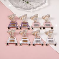 1 Pair Cartoon Style Car Bow Knot Zinc Alloy Earrings main image 1