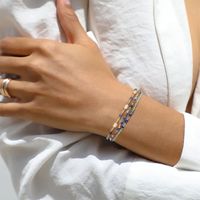 Style IG Géométrique La Pierre Naturelle Perle D'eau Douce Bracelets En Masse main image 5