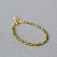 Sweet Geometric Artificial Crystal Plating Zircon Gold Plated Women's Bracelets sku image 2