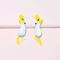 1 Paire Mignon Perroquet Impression Arylique Boucles D'oreilles main image 1