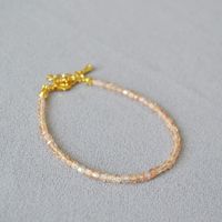 Sweet Geometric Artificial Crystal Plating Zircon Gold Plated Women's Bracelets sku image 1