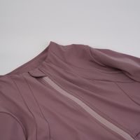 Simple Style Solid Color Nylon Cotton Blend Round Neck Tracksuit Coat Skinny Pants Sweatpants main image 3