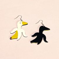 1 Pair Cute Exaggerated Banana Duck Arylic Drop Earrings main image 2