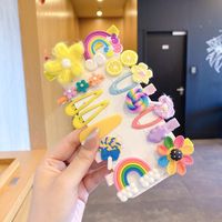 Women's Sweet Fruit Flower Butterfly Mixed Materials Stoving Varnish Hair Clip sku image 6