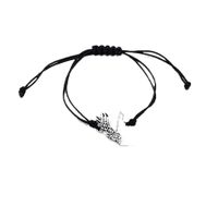 Simple Style V Shape Rope Plating Silver Plated Unisex Drawstring Bracelets main image 4