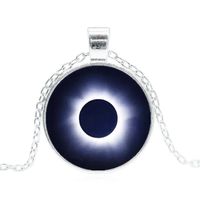 Wholesale Jewelry Hip-Hop Artistic Color Block Zinc Alloy Glass Chain Pendant Necklace main image 6