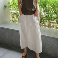 Women's Holiday Daily Simple Style Solid Color Ankle-Length Casual Pants Culottes main image 4