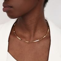 Wholesale Jewelry Basic Modern Style Classic Style Geometric Solid Color Alloy Choker main image 1