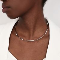 Wholesale Jewelry Basic Modern Style Classic Style Geometric Solid Color Alloy Choker main image 7