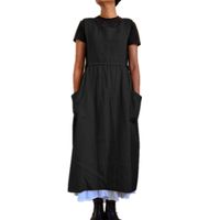 Women's Swing Dress Simple Style U Neck Sleeveless Solid Color Maxi Long Dress Holiday Daily main image 2