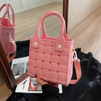 Femmes Petit Plastique Couleur Unie De Base Style Classique Creux Carré Ouvert Sac Bandoulière main image 6