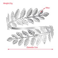 Wholesale Jewelry Exaggerated Vacation Classic Style Leaves Alloy 14K Gold Plated Plating Bangle main image 3