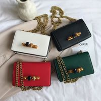 Women's Medium Pu Leather Solid Color Elegant Vintage Style Lock Clasp Square Bag main image video