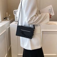 Women's Medium Pu Leather Solid Color Streetwear Lock Clasp Box Bag main image 6