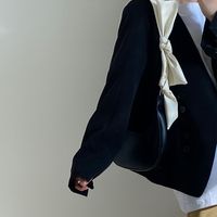 Women's Medium Pu Leather Solid Color Vintage Style Streetwear Dumpling Shape Zipper Underarm Bag main image 7