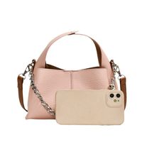 Women's Medium Pu Leather Solid Color Basic Classic Style Magnetic Buckle Crossbody Bag main image 5